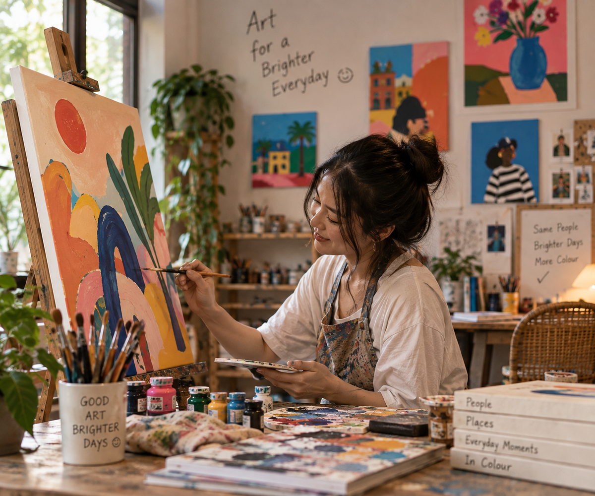Original Painting by Maya, The Local Artist (Prototype Only)